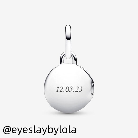 Pandora Openable & Engravable Love Locket Dangle Charm - Picture 3 of 6